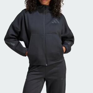 Adidas Women's Black Z.N.E. Full-Zip Track Hoodie Size M